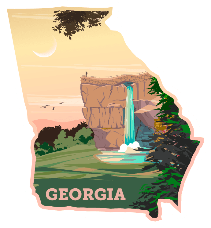 Explore Georgia Adventure Sticker