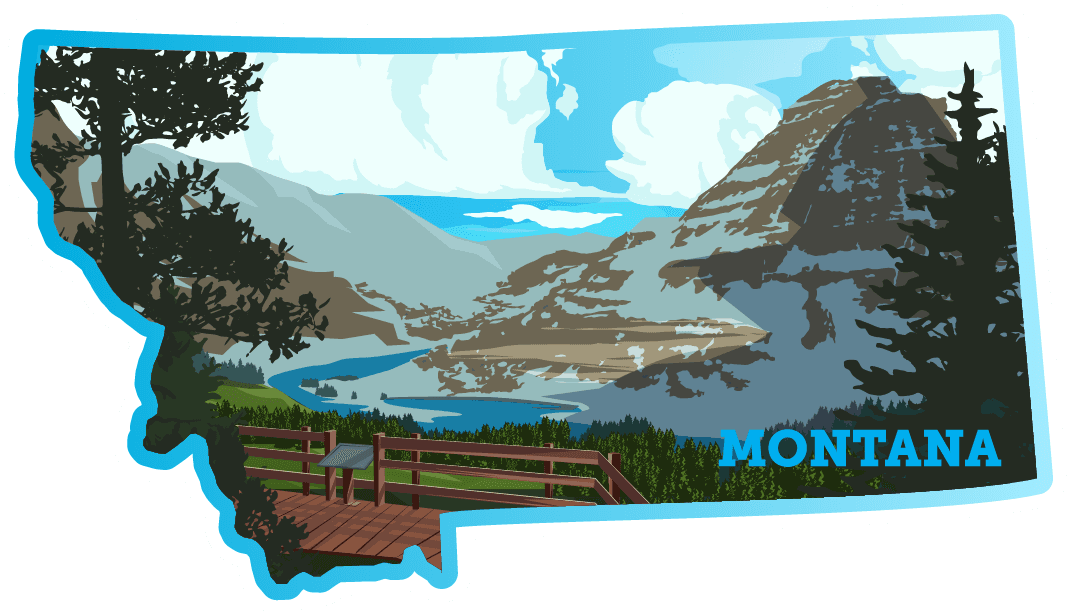 Explore Montana Adventure Sticker
