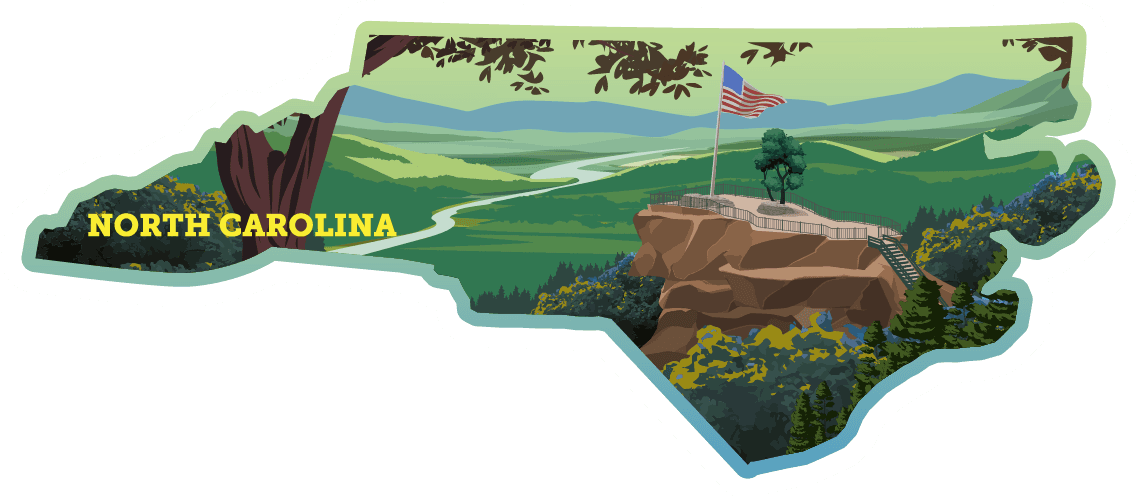 Explore North Carolina Sticker