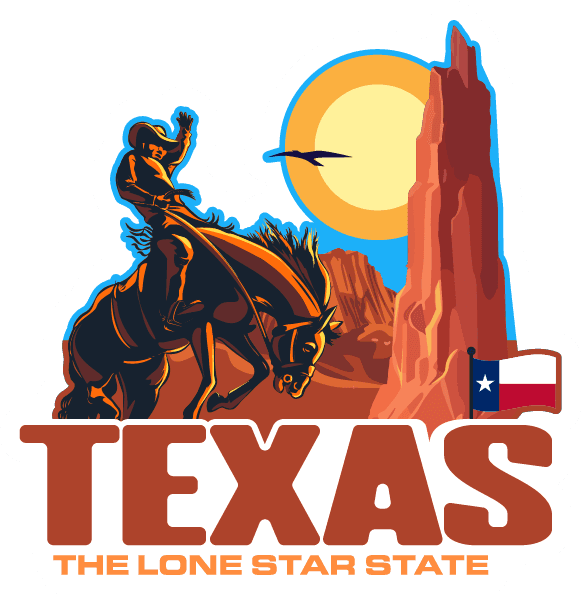 Texas Wild Frontier Sticker