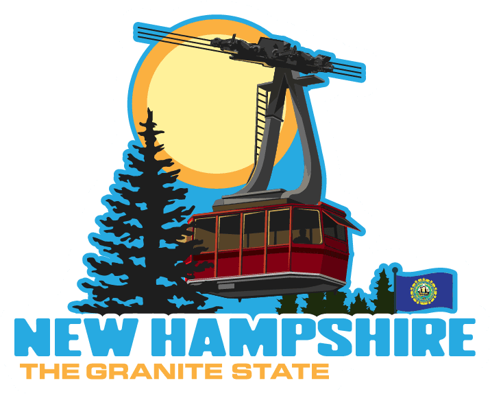 New Hampshire Mountain Trail Sticker