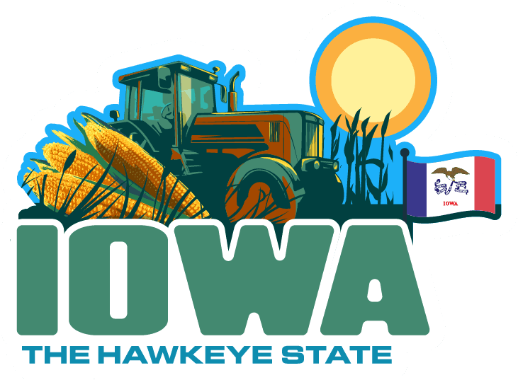 Iowa Golden Fields Sticker