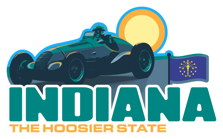 Indiana Heartland Adventure Sticker