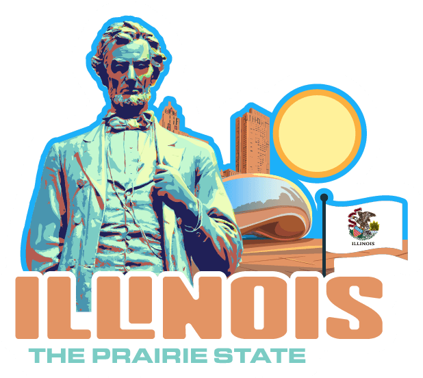 Illinois Heartland Adventure Sticker