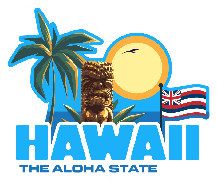 Hawaii Island Escape Sticker