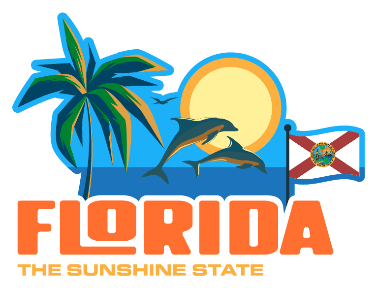 Florida Tropical Escape Sticker