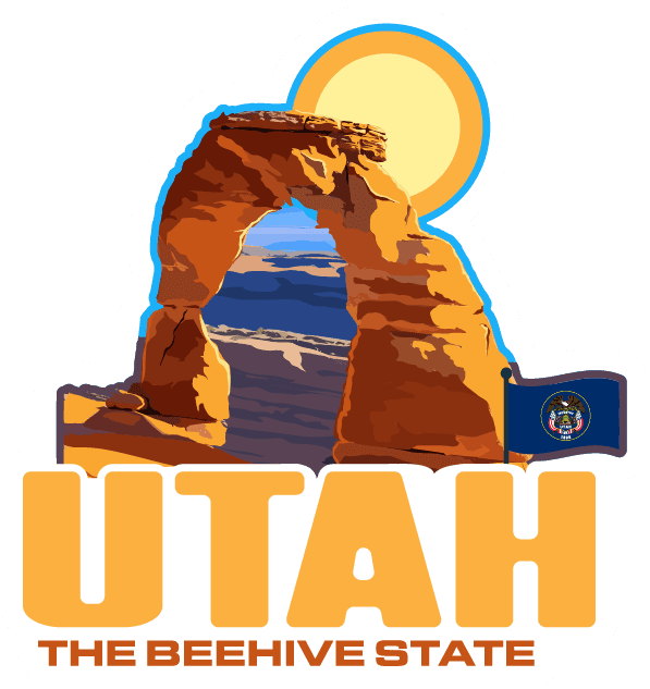 Utah Red Rock Explorer Sticker