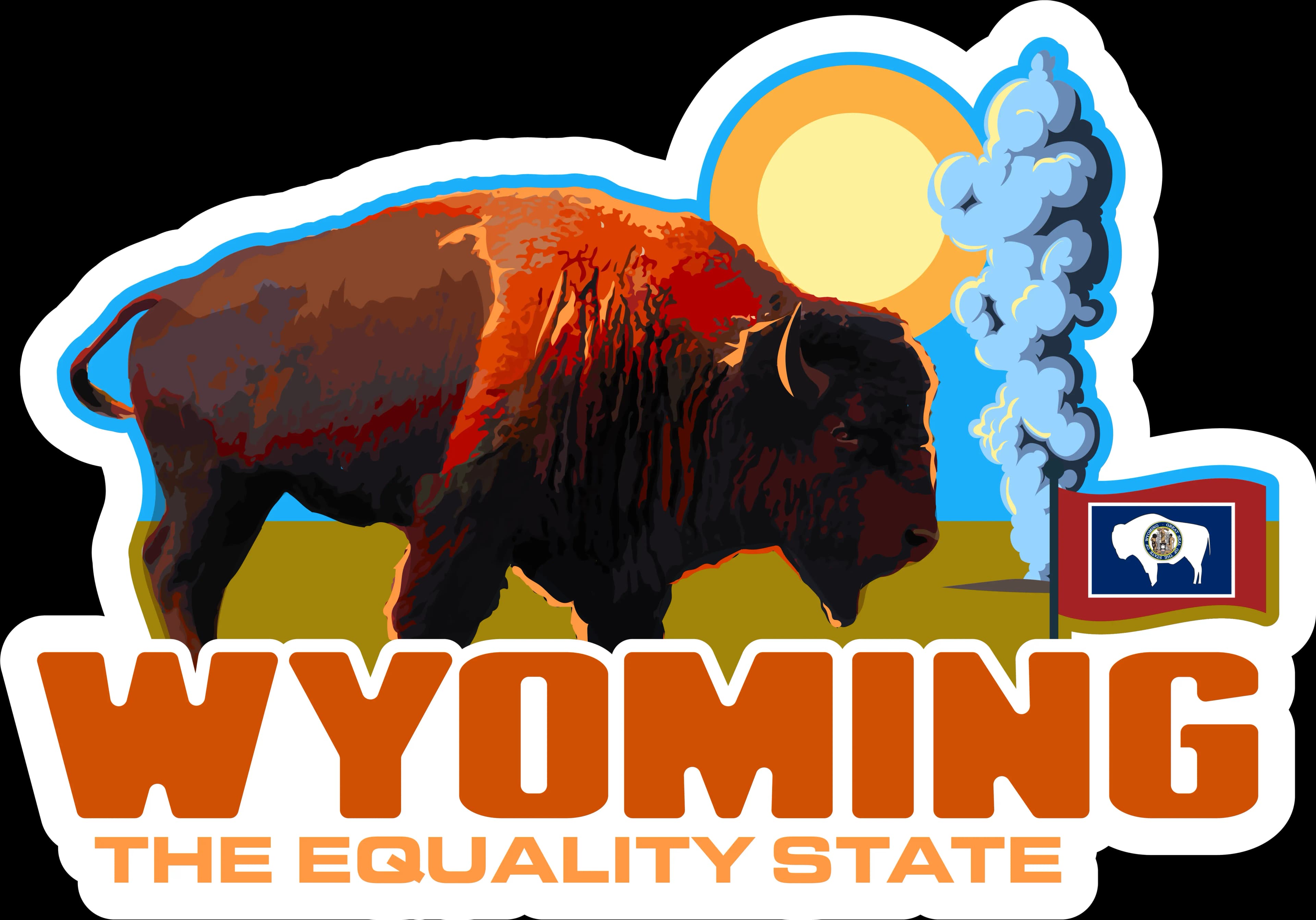 Wyoming Adventure Sticker