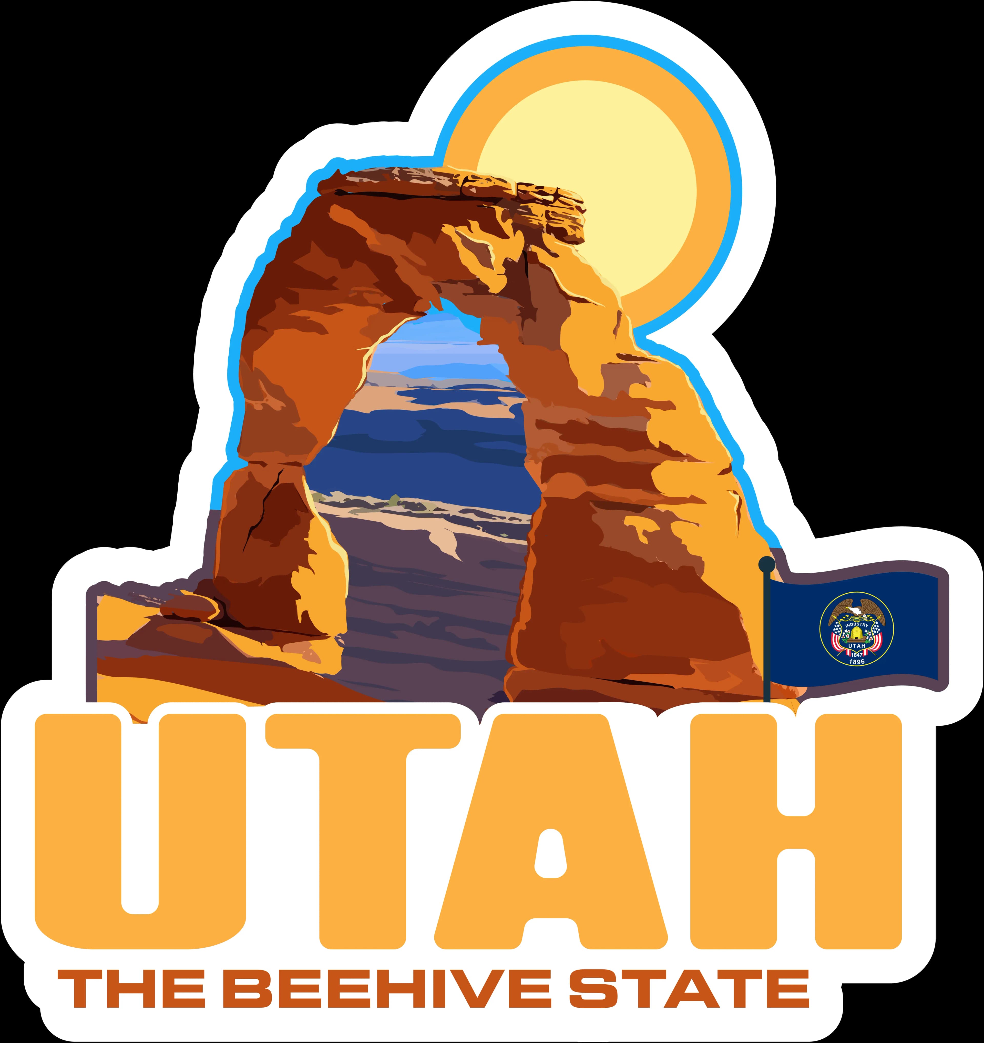 Utah Adventure Sticker