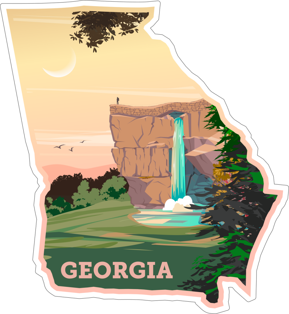 Georgia State Sticker