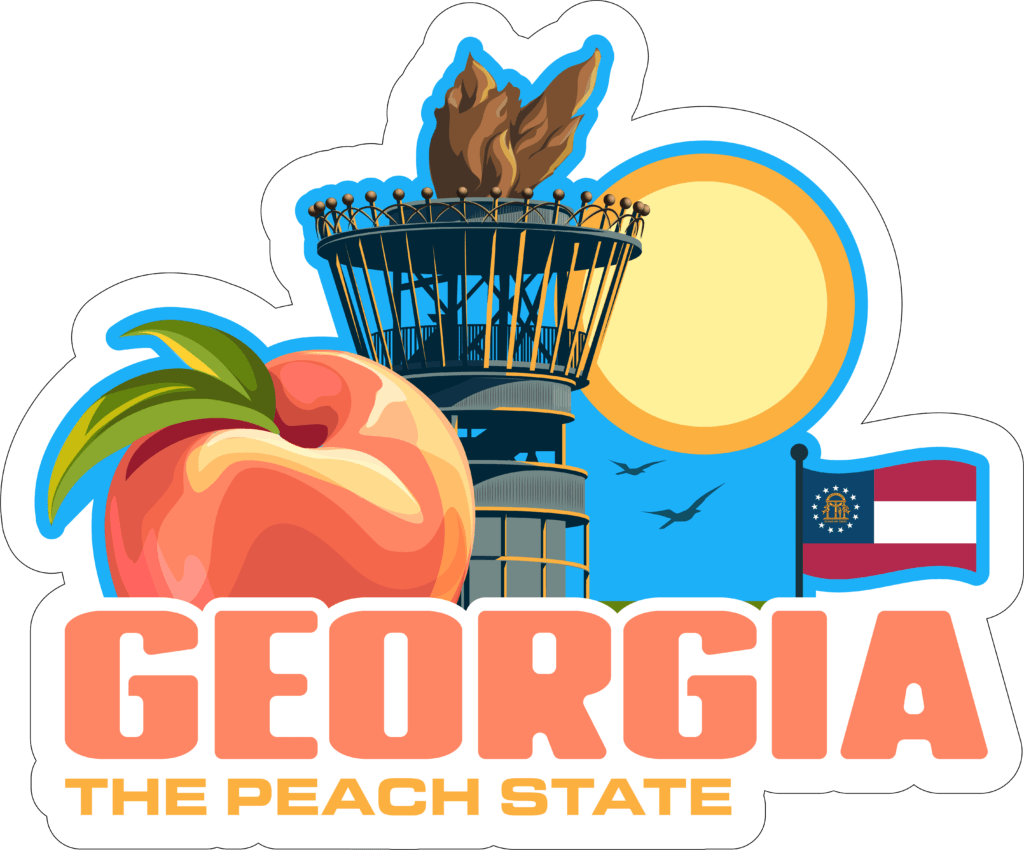 Georgia Adventure Sticker