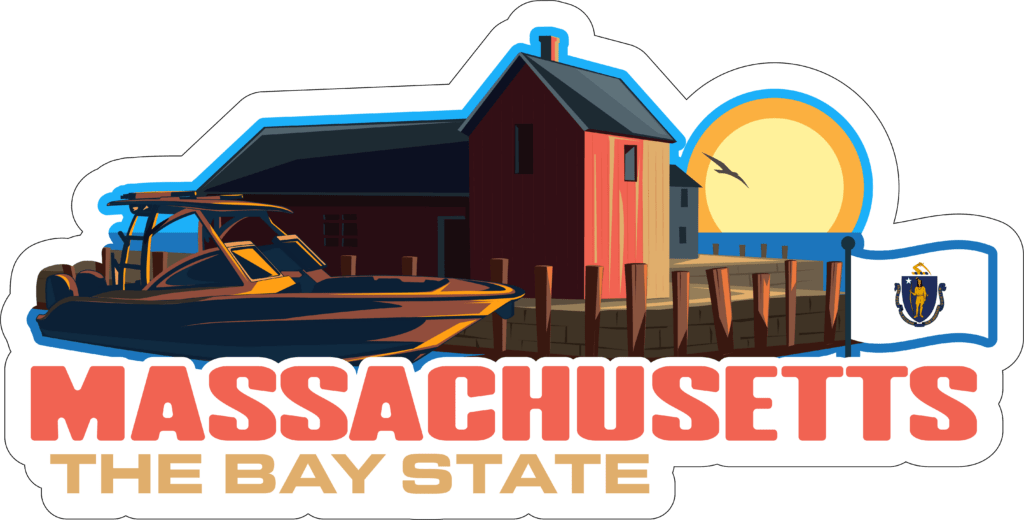 Massachusetts Adventure Sticker