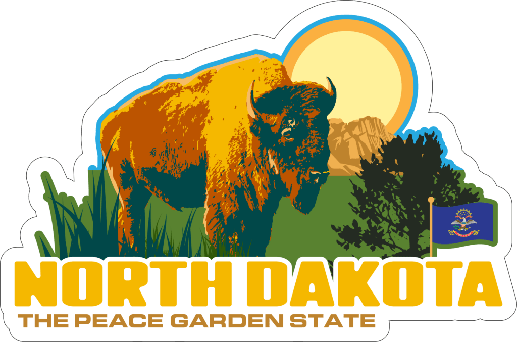 North Dakota Adventure Sticker