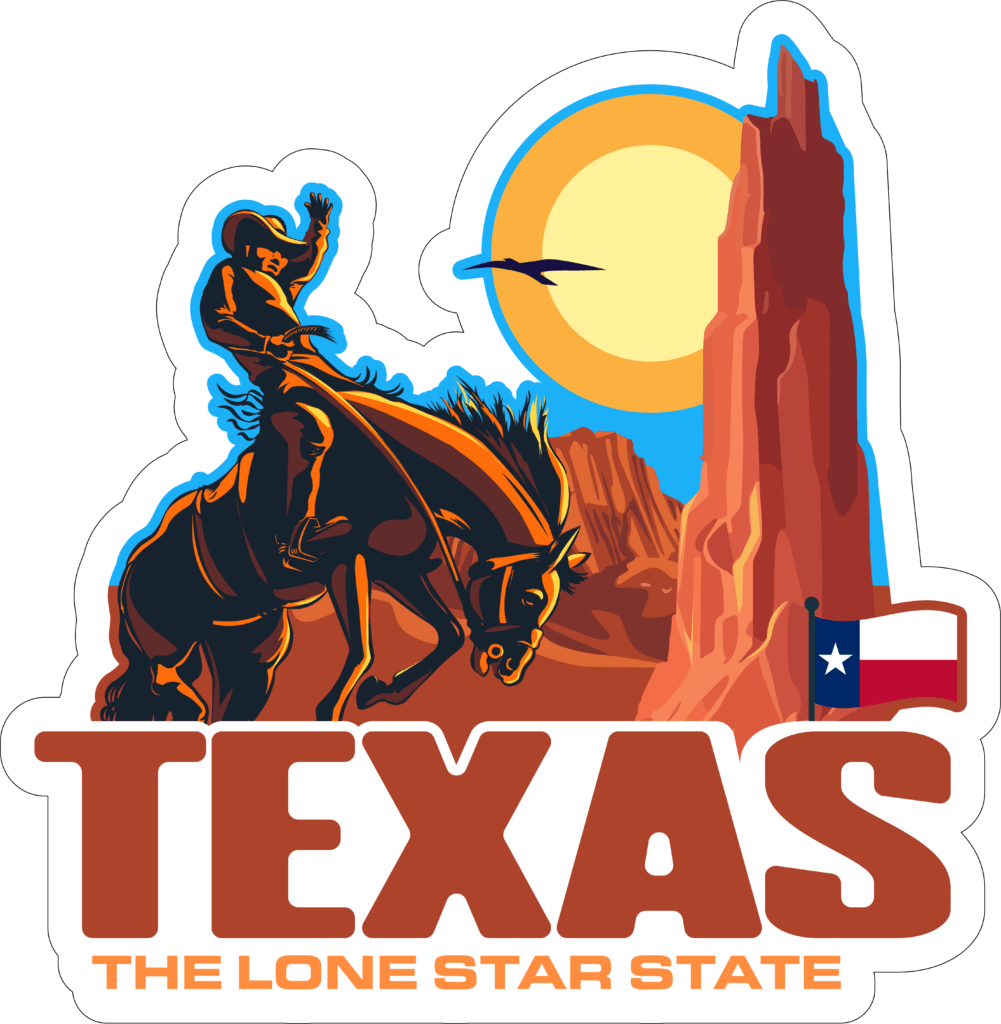 Texas Adventure Sticker