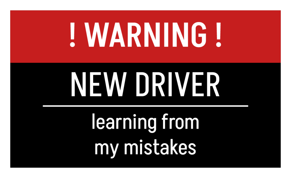Warning new driver